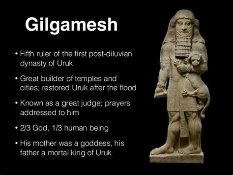 a statue with the words gilgamesh written on it and an image of a man ...