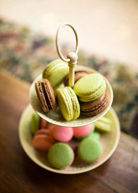 Premium Photo | Macaron french cake