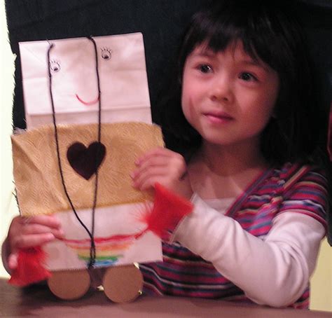 Ziggy's puppet | Ziggy makes a puppet in crafts room at Seat… | Flickr