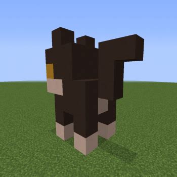 Small Cat Statue - Blueprints for MineCraft Houses, Castles, Towers, and more | GrabCraft