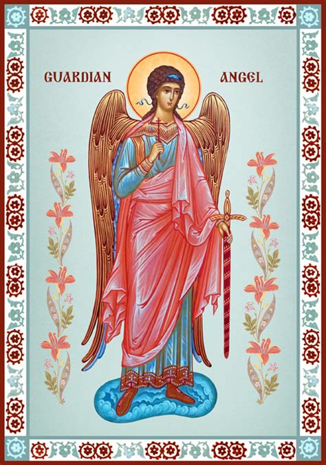 Icon of the Guardian Angel - 20th c. - (1AN19) - Uncut Mountain Supply