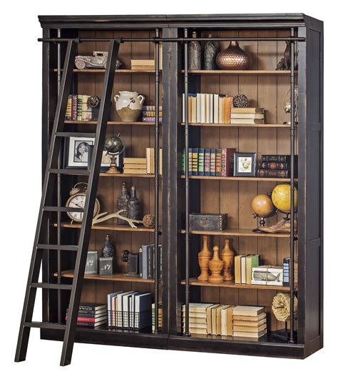 Martin Furniture - Bookcase and Ladder | Bookcase wall, Library ...