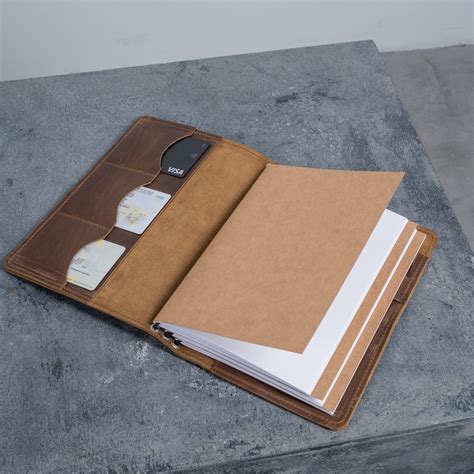 Leather Journal Cover A5, Travel Journal Cover, Journal Cover A6, Leather Journal Cover Field ...