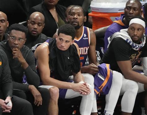 Devin Booker and Kevin Durant watch Baltimore-Cincinnati game from Joe ...