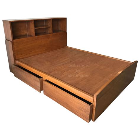 TW BED 82 BED WITH HEADBOARD STORAGE – Teakwood Home Furniture in ...