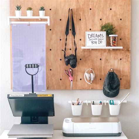 DIY Pegboard Shelves Only 1 Tool | Busywithd.com