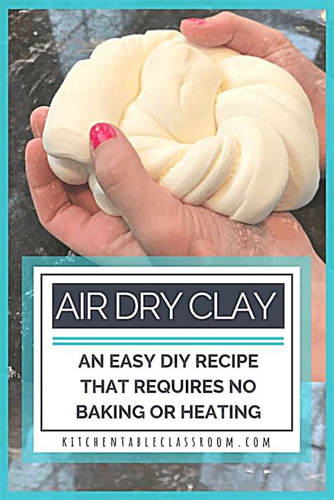 Air Dry Clay- An Easy DIY Clay Recipe - The Kitchen Table Classroom | Homemade clay, Clay food ...