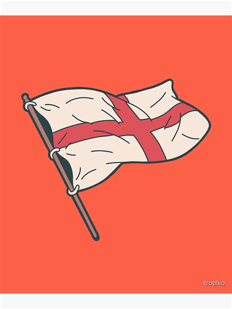 "england flag" Sticker for Sale by tropiko | Redbubble