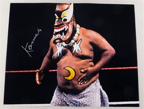 Kamala Signed 16x20 WWF Wrestling Promo Photos Wrestler Legend WWE Ring ...