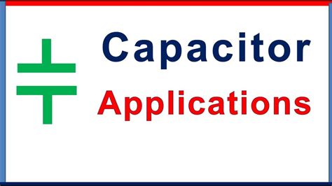 6 Applications of the capacitor - YouTube