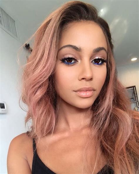 ‍♀️-vanessa morgan is a stunner | Vanessa morgan, Hairstyle, Pink hair