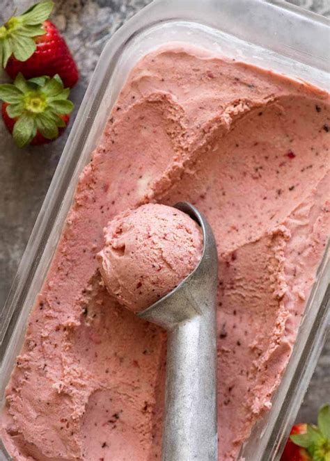 Strawberry Ice Cream (No Churn) | RecipeTin Eats