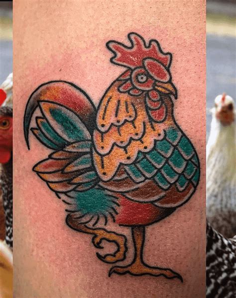 Chicken Tattoo Design Images (Chicken Ink Design Ideas) | Chicken ...