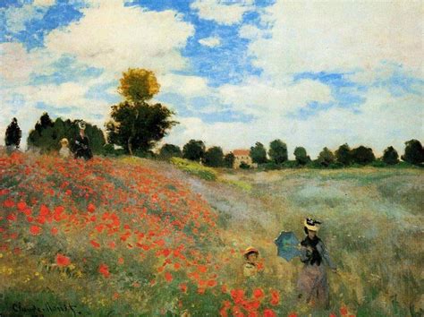 The Poppy Field near Argenteuil, 1873 by Claude Monet