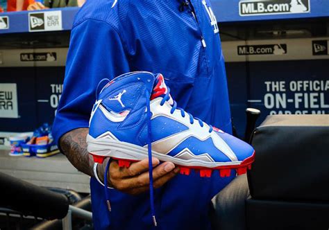 Air Jordan 7 Carl Crawford Dodgers PE Cleats - Sneaker Bar Detroit