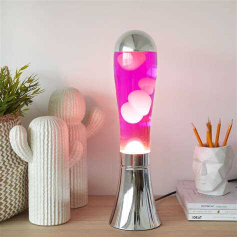 Home :: Decoration - Lighting - Globes :: Lava Lamp Pink Chrome