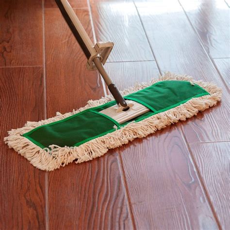 24" Dust Mop Head, Replacement Cotton Mop Heads Washable Cleaning Floor Mop for Hardwood Floor ...