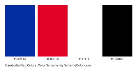 Cambodia Flag Colors » Country Flags » SchemeColor.com