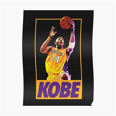 Kobe Bryant - Black Mamba – Poster - Canvas Print - Wooden Hanging ...