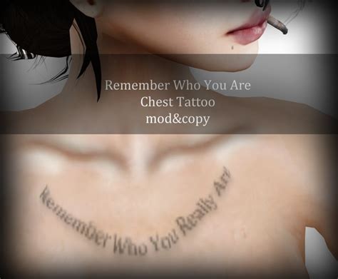 Second Life Marketplace - Corvus : Remember Who You are Tattoo Bom