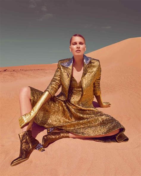 Hana Soukupova | How To Spend It | Metallic Fashion Editorial