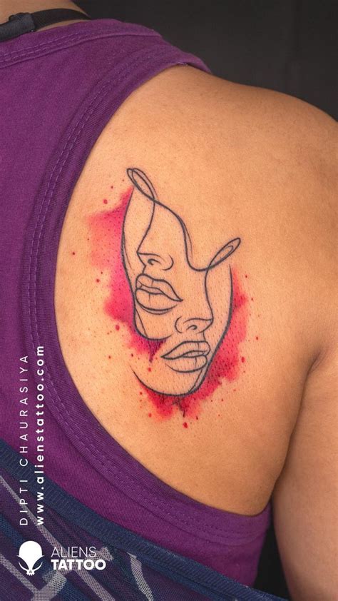 Asthetic Line Art Tattoo Ideas | Gemini tattoo, Tattoos, Alien tattoo