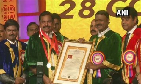 Tamil Nadu CM Edappadi K Palaniswami Receives Doctorate From Dr MGR ...