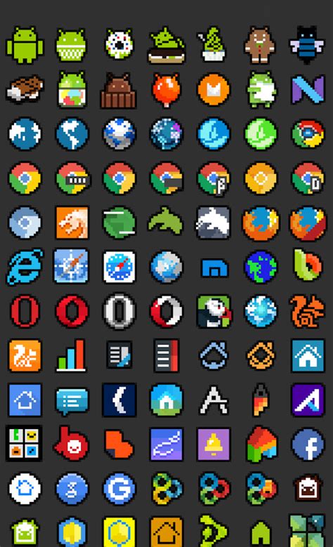 8-BIT OUTLINED Icon Theme - Android Apps on Google Play