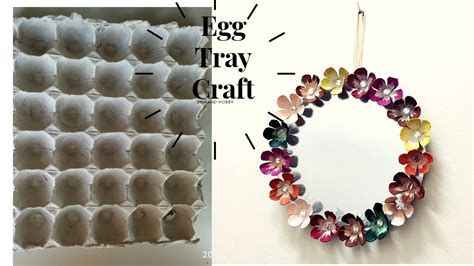 Simple Egg Tray Craft#Egg Tray wall Hanging Idea - YouTube