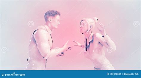 Couple Arguing stock illustration. Illustration of boyfriend - 157370091