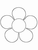 Flower Shapes Coloring Pages sketch template