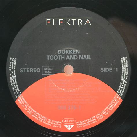 Dokken - Tooth And Nail, 3460 ₽ купить виниловую пластинку с доставкой