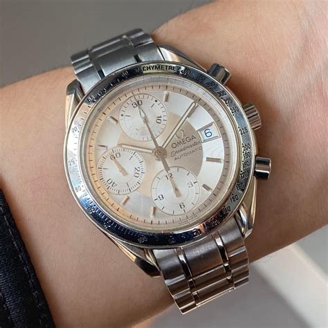 Omega Speedmaster White Dial Date Swiss Made Chronograph Watch on Carousell