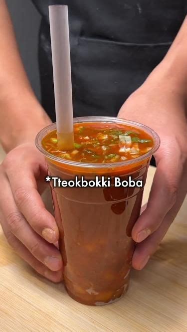 Tteokbokki Boba in 2024 | Tteokbokki, Korean food, Asian recipes