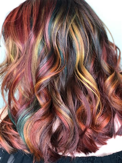 Fire Starter, Rainbow Hair Ombre Blond, Brown Ombre Hair, Ombre Hair Color, Hair Color Dark ...