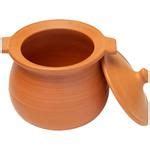 Buy Platt Happy Earth Unglazed Terracotta Clay Handi Curry Pot - With Lid, 19 cm, 5 mm Online at ...
