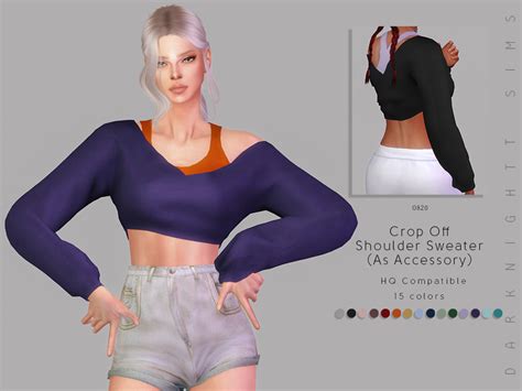 Sims 4 Cropped Sweater