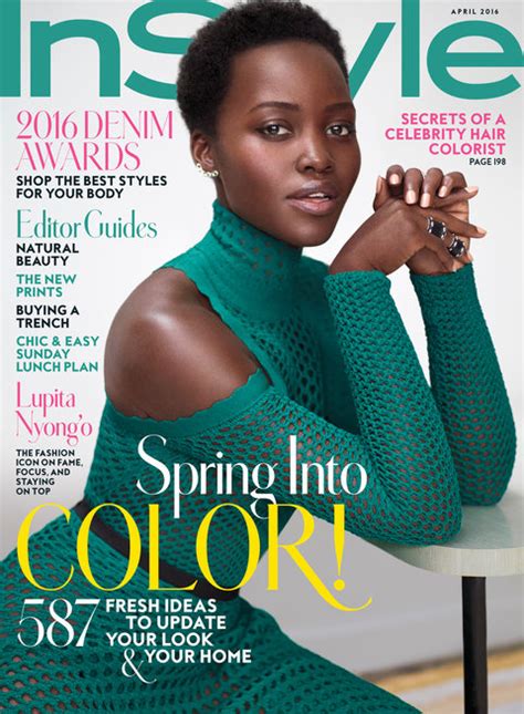 Lupita Nyong’o is InStyle Magazine’s Cover Star for their April 2016 ...