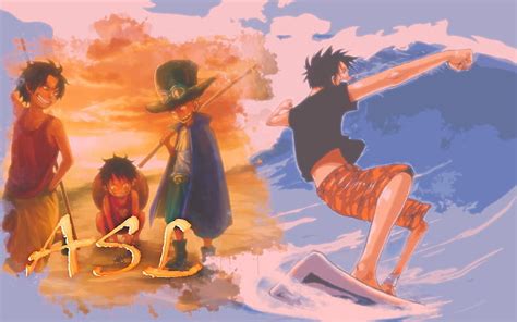 1824x2736px | free download | HD wallpaper: Monkey d Luffy, Ace, and Sabo painting, One Piece ...