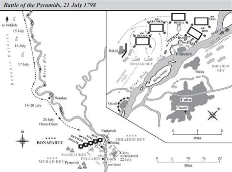 Operational map of the Battle of the Pyramids. | Pyramids, Battle ...