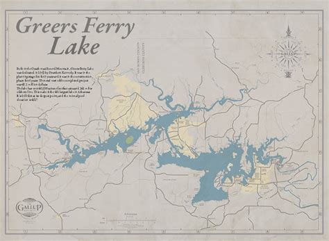 Greers Ferry Lake Map - Gallup Map