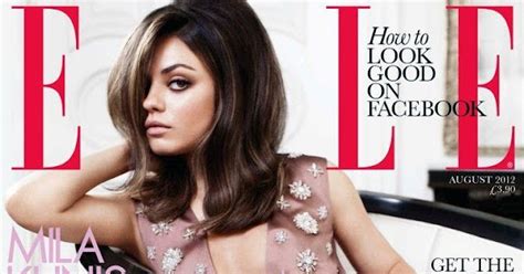 Smartologie: Mila Kunis for ELLE UK August 2012