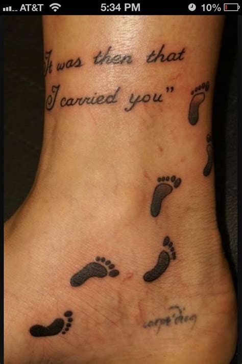 Footprints In The Sand Tattoo Ideas - Printable Calendars AT A GLANCE