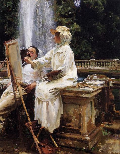 The Fountain, Villa Torlonia, Frascati, Italy, 1907, John Singer Sargent. #OilPaintingItaly ...