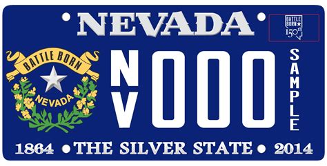 Nevada License Plates | Sesquicentennial Commemorative License Plates Available Through 2016 ...