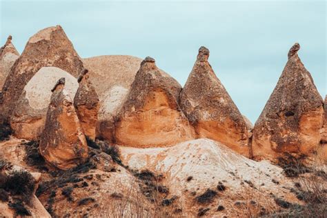 Rose Valley Around Goreme. Anatolian Plateau. Cappadocia. Turkey Stock Image - Image of famous ...