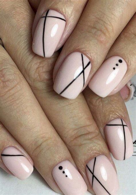 36 Most Popular Nail Art Design 2019 | Line nail designs, Lines on nails, Simple nails