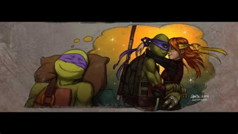 Tmnt 2012 Donnie and April. Comic Apriltello - YouTube