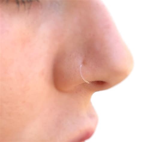 Clear Nose Stud Invisible Nose Retainer 22 Gauge Nose Stud - Etsy