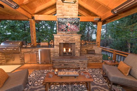 20 Gazebos in Outdoor Living Spaces - Paradise Restored Landscaping | Outdoor fireplace designs ...